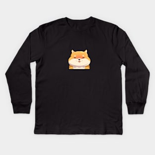 Shiba Inu Anime Japanese Kids Long Sleeve T-Shirt